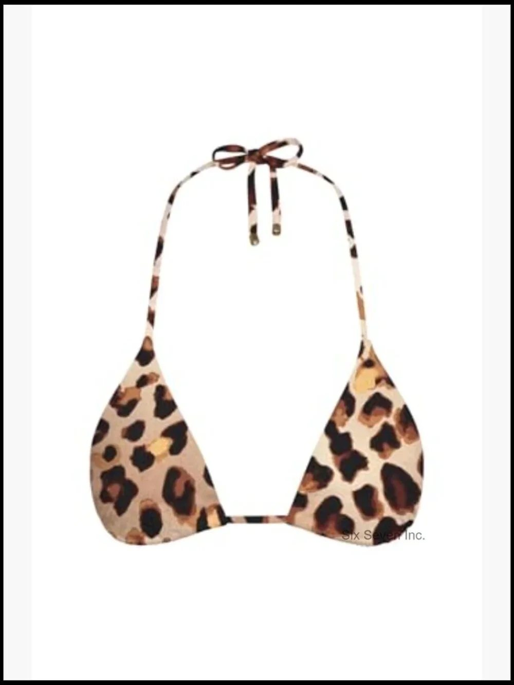 Triangle Bikini Top with Removable Pads, Nylon Blend, UPF 50+